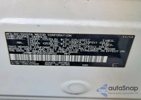 2014 Toyota Rav4 Xle из США, поврежденный, VIN JTMWFREV0ED028933